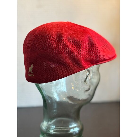 Kangol Tropic 504 Ventair Cap Large Red Lightweight Breathable Knit Stylish Hat - Picture 5 of 15